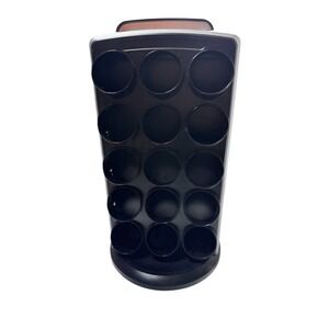 Keurig K-Cup Holder 30 Coffee Pod Spinning Carousel Silver & Black KCC-30